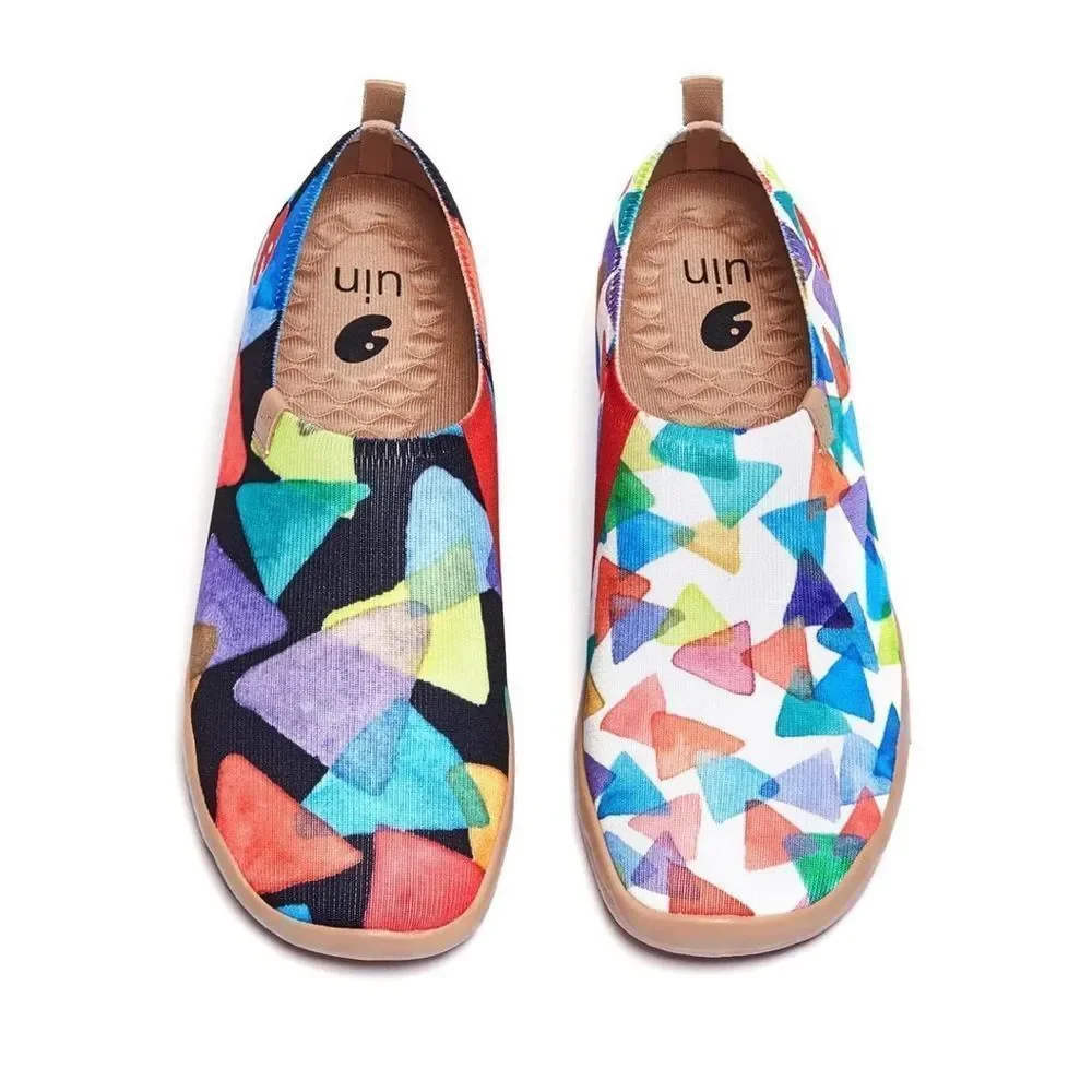 UIN Women's Shoes Casual Knit Loafers Lightweight Comfort Sneaker (Cubic Sugar)